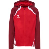 hummel Lead 2.0 Zip Hoodie Kinder - true red/maroon