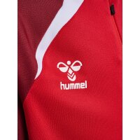 hummel Lead 2.0 Zip Hoodie Kinder - true red/maroon