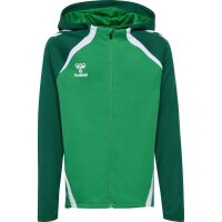 hummel Lead 2.0 Zip Hoodie Kinder - jelly bean/evergreen