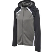 hummel Lead 2.0 Zip Hoodie Damen - steel gray/asphalt