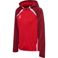 hummel Lead 2.0 Zip Hoodie Damen - true red/maroon