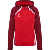 hummel Lead 2.0 Zip Hoodie Damen - true red/maroon