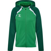 hummel Lead 2.0 Zip Hoodie Damen - jelly bean/evergreen