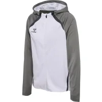 hummel Lead 2.0 Zip Hoodie Damen - white/steel gray