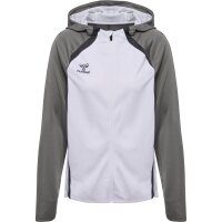hummel Lead 2.0 Zip Hoodie Damen - white/steel gray