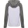 hummel Lead 2.0 Zip Hoodie Damen - white/steel gray