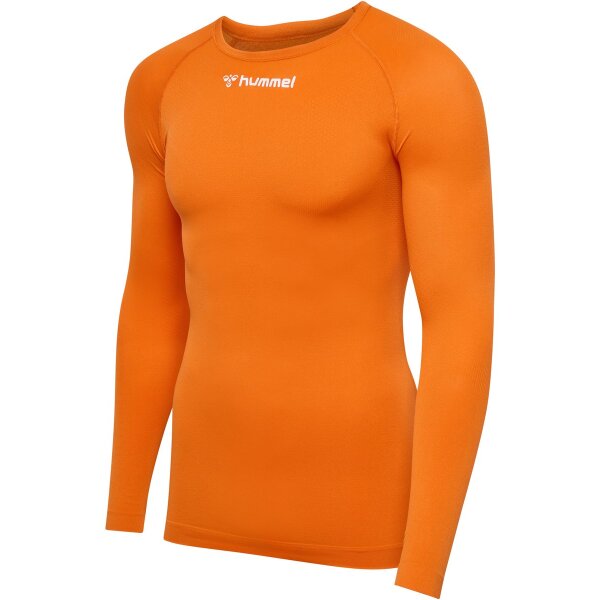 hummel Bl Comfort 2.0 L/S T-Shirt Herren - orange tiger