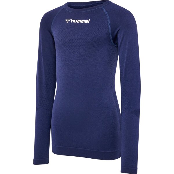hummel Bl Comfort 2.0 L/S T-Shirt Kinder - marine