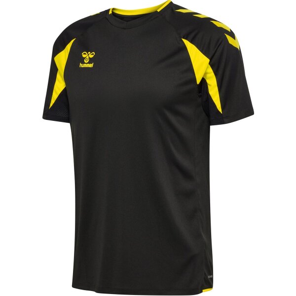 hummel Core 2.0 S/S Trikot Herren - black/blazing yellow