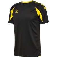 hummel Core 2.0 S/S Trikot Herren - black/blazing yellow
