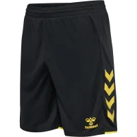 hummel Core 2.0 Shorts Herren - black/blazing yellow