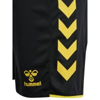hummel Core 2.0 Shorts Herren - black/blazing yellow