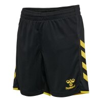 hummel Core 2.0 Shorts Kinder - black/blazing yellow