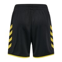 hummel Core 2.0 Shorts Kinder - black/blazing yellow
