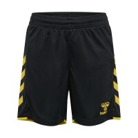 hummel Core 2.0 Shorts Kinder - black/blazing yellow
