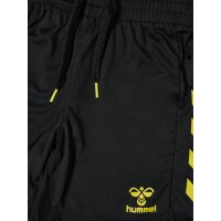 hummel Core 2.0 Shorts Kinder - black/blazing yellow
