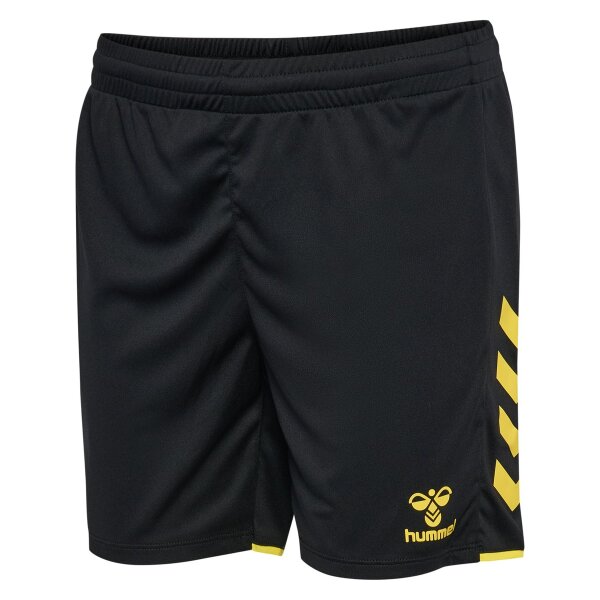 hummel Core 2.0 Shorts Damen - black/blazing yellow