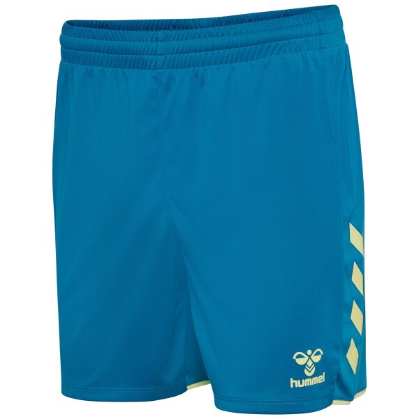 hummel Core 2.0 Shorts Damen - celestial/pale lime yellow