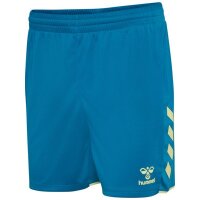 hummel Core 2.0 Shorts Damen - celestial/pale lime yellow