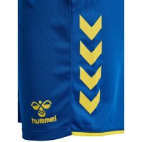 hummel Core 2.0 Shorts Damen - true blue/blazing yellow