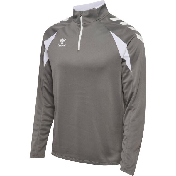 hummel Core 2.0 Half Zip Trainingsjacke - steel gray/white
