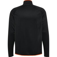 hummel Core 2.0 Half Zip Trainingsjacke - black/orange tiger