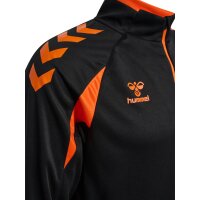 hummel Core 2.0 Half Zip Trainingsjacke - black/orange tiger