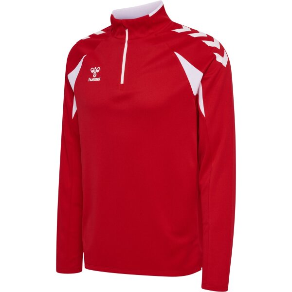 hummel Core 2.0 Half Zip Trainingsjacke - true red/white