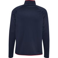 hummel Core 2.0 Half Zip Trainingsjacke - marine/true red