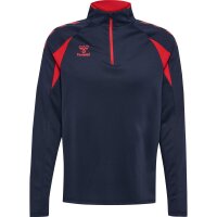 hummel Core 2.0 Half Zip Trainingsjacke - marine/true red