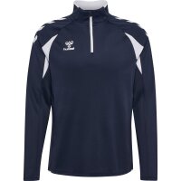 hummel Core 2.0 Half Zip Trainingsjacke - marine/white