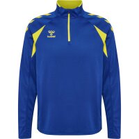 hummel Core 2.0 Half Zip Trainingsjacke - true blue/blazing yellow
