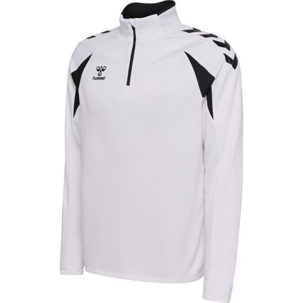 hummel Core 2.0 Half Zip Trainingsjacke - white/black
