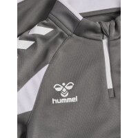 hummel Core 2.0 Half Zip Trainingsjacke Kinder - steel gray/white