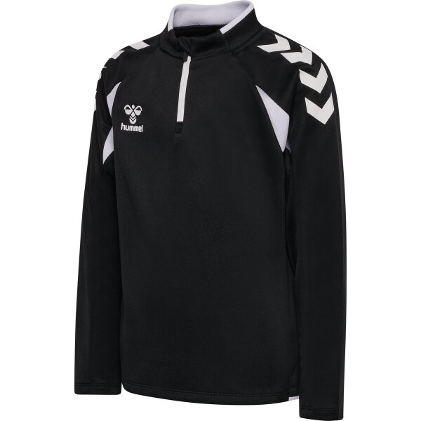 hummel Core 2.0 Half Zip Trainingsjacke Kinder - black/white