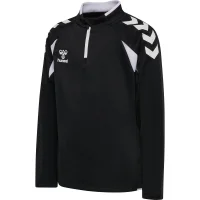 hummel Core 2.0 Half Zip Trainingsjacke Kinder - black/white