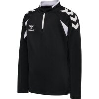 hummel Core 2.0 Half Zip Trainingsjacke Kinder - black/white
