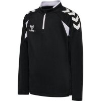 hummel Core 2.0 Half Zip Trainingsjacke Kinder - black/white