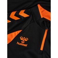 hummel Core 2.0 Half Zip Trainingsjacke Kinder - black/orange tiger