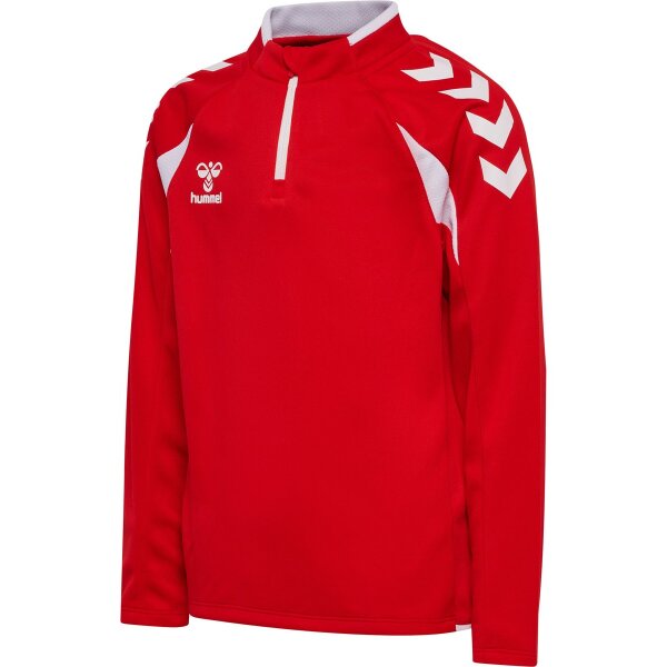 hummel Core 2.0 Half Zip Trainingsjacke Kinder - true red/white