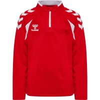 hummel Core 2.0 Half Zip Trainingsjacke Kinder - true red/white