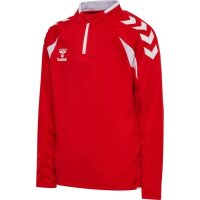 hummel Core 2.0 Half Zip Trainingsjacke Kinder - true red/white