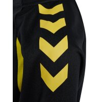 hummel Core 2.0 Half Zip Trainingsjacke Kinder - black/blazing yellow