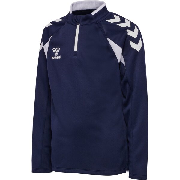 hummel Core 2.0 Half Zip Trainingsjacke Kinder - marine/white