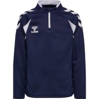 hummel Core 2.0 Half Zip Trainingsjacke Kinder - marine/white
