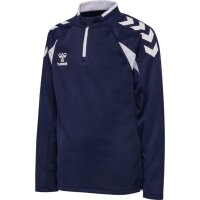 hummel Core 2.0 Half Zip Trainingsjacke Kinder - marine/white