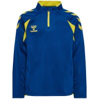hummel Core 2.0 Half Zip Trainingsjacke Kinder - true blue/blazing yellow
