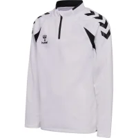 hummel Core 2.0 Half Zip Trainingsjacke Kinder - white/black