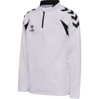 hummel Core 2.0 Half Zip Trainingsjacke Kinder - white/black