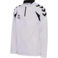 hummel Core 2.0 Half Zip Trainingsjacke Kinder - white/black